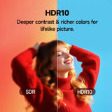 HORION 43 inch Smart TV, 4K UHD LED TV with WebOS 22, Ultra Slim Television with Mega Contrast, HDR10, Dolby Audio - Streaming Live, Bluetooth, Hdmi, WiFi ((P6D Series)