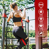 HOXWC Pull Up Assistance Bands, Heavy-Duty Pull Up Bands Set for Men & Women, Height Adjustable Strap & Comfortable Foot Strap, Pull Up Assist Straps for Body Stretching, Muscle Training