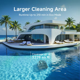 WYBOT S2 Vision AI Camera Cordless Pool Cleaners for Inground Pools, 8-in-1 Pool Vacuum Robot, Brushless Motor Powerful Suction, Wall Climbing, Horizontal Waterline Scrubbing (Grey Green)