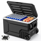 Antarctic Star 12 Volt Refrigerator,68QT(64L)Electric Cooler Compressor, -4℉~68℉ Portable Refrigerator,Car Fridge 12/24V,BLACK