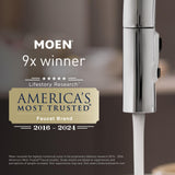 Moen M-Power Chrome Commercial Hands-Free Sensor Operated Single Mount Battery Powered Faucet with Manual on/off Override, 8554