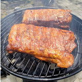 MFSTUDIO 17" Vertical Charcoal Smoker with Thermometer, Integrated Metal Grill Chamber Less Smoke Leak & Heat Loss,Black