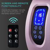 Best Choice Products Heated Shiatsu Foot Massager for Pain Relief, Plantar Fasciitis, Neuropathy, Blood Circulation w/Compact Design - Rose Gold