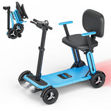 PAISEEC L5 Mobility Scooter 32 lbs Ultra Lightweight, One-Step Folding Mobility Scooter, Electric Scooter with PAI Safety System, Airline Approved Mobility Scooter for Seniors (Blue, 15 Miles)