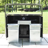 uP9sF2mD Outdoor Garbage Can Outdoor Trash Can Metal Waste Bin for Commercial Outdoor Trash Can