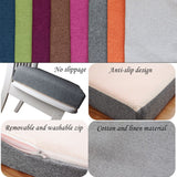 Memory Foam Seat Cushion 45x45cm, Non-Slip Indoor/Outdoor Chair Pad, Comfortable Sofa Pillow for Office, Car, Home - Thick 8cm Square, Purple