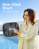 Gosvor Cordless Robotic Pool Cleaner, Efficient Pool Vacuum, 90 Min Runtime, Self-Parking, 7.5 lbs Lightweight, Suitable for Above Ground Pools up to 860 sq.ft, Craol