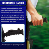 Ergobaum 7G by Ergoactives. 1 Pair (2 Units) of Ergonomic Forearm Crutches - Adult 5' - 6'6'' Adjustable (Purple)