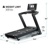 NordicTrack Commercial Series 1250; iFIT-Enabled Treadmill for Running and Walking with 10” Pivoting Touchscreen