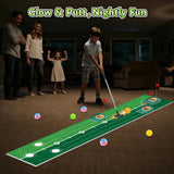 VATOS Golf Putting Set for Kids - Light up Golf Game Toys with Putting Mat, Putter, 3 Holes & 6 Balls (3 Glow), Indoor Outdoor Yard Golfs Game Sports Toys, Birthday Gifts for Boys Girls Kids 3-8