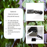 Le Veil Electric Cabinet Humidifier System for Wooden Cabinet (10~110CBFT) 40%~90% RH Humidity Setting - wood instrument (Pro Max)