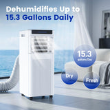 10000 BTU Portable Air Conditioners, Portable AC up to 450 Sq.Ft,4 in 1 Portable AC Unit with Cool,Dehumidifier,Fan Modes&Sleep,Remote Control&24H Timer,AC Unit for Bedrooms
