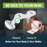 Zen Bidet Warm Hot and Cold Bidet Attachment- Dual Nozzle Warm Water Bidet Attachment for Toilet with Self-Cleaning Nozzles and Ceramic Valves - Easy to Install Bidet with Picture Instructions