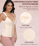 Figninget Waist Trainers for Women Belly Fat Body Shaper for Women Tummy Control Postpartum Faja Nude L