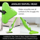 H2O X5 Steam Mop & Handheld Steam Cleaner | 5-in-1 Floor Steamer | Hardwood, Tile & Laminate Cleaner | Carpet Glider Included | Grout, Window & Garment Attachments