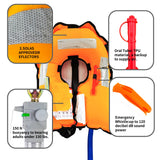 Automatic Inflatable Life Jacket|Life Vest for Adults|PFD Low Profile|Supports up to 330 lbs(YSH700) (White Camouflage)
