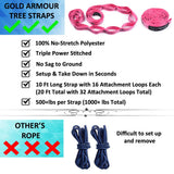 Gold Armour Camping Hammock - XL Double Hammock Portable Hammock Camping Accessories Gear for Outdoor Indoor with Tree Straps, USA Based Brand (Purple and Fuchsia)