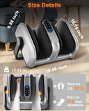 JZBRAIN Shiatsu Foot Massager Machine with Heat : Deep Kneading Calf Massager with Vibration for Plantar Fasciitis, Neuropathy, Pain Relief, Circulation - for Home and Office Use