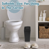 2 Pcs 3 Gallon/12 Liter Small Trash Can Plastic Kitchen Garbage with Lid Small Trash Bin for Bathroom