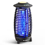 Bug Zapper Outdoor, 4-in-1 Cordless Mosquito Zapper, Rechargeable 4000mAh Waterproof Electric Mosquito Trap with Auto/SOS Mode, Portable Night Light for Camping, Patio, Backyard & Home