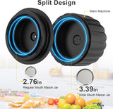 Bunyta Electric Mason Jar Vacuum Sealer Kit - Portable Jar Vacuum Sealer for Canning Jars, with Wide and Regular Mouth Mason Lids