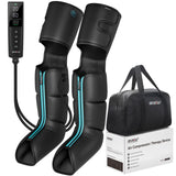 CINCOM Cordless Air Compression Massager - Rechargeable Leg & Foot Boots with 3 Modes, 10 Intensity Levels, 5 Timer Settings for Circulation, Pain Relief, Edema, RLS & Recovery