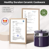 Nuwave Lux 13pc Forged Lightweight Nonstick Ceramic Cookware Set, PFAS-Free