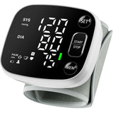 Oklar Wrist Blood Pressure Monitor, FDA Cleared Rechargeable Blood Pressure Machine with Adjustable Cuff (4.92-8.46 Inches), 240 Reading Memory for 2 Users, Voice Broadcast, Storage Case Included