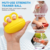 Fanwer Finger Exerciser Hand Squeeze Ball, Hand Grip Strength Trainer Build Hand, Finger and Wrist Strength, Finger Extension Exerciser for Rehab, Arthritis, Carpal Tunnel Fanwer