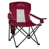 VOYSIGN Folding Camping Chair Mesh Back Portable Breathable Outdoor Chairs with Carry Bag & Cup Holder for Camping, Beach, Fishing, Sports, Patio, Red