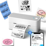 Phomemo Bluetooth Thermal Label Printer, 241BT Label Printer & 20Pcs Labels