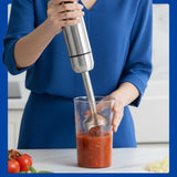 TEGH Immersion Blender Handheld, 8-Speed 4-in-1 Stainless Steel Hand Blender Stick | Electric Hand Mixer & Food Processor