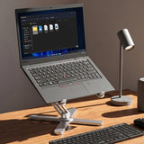 Model-X 2.0 Laptop Stand, Laptop Stand for Desk Adjustable Height, 360 Rotating Laptop Riser