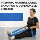Theraband 20150 Professional Latex Elastic Fitness Band for Upper & Lower Body & Core Exercise and Physical Therapy, 50yd Length, Extra Heavy, Blue