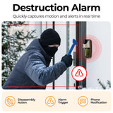 anyfree Solar Doorbell Camera Wireless Video No Subscription Local/Cloud Storage, 2K HDR Wide-Angle, AI Smart Motion Detection, 2.4/5G WiFi, 2-Way Talk, Night Vision, Compatible with Alexa, (2nd-Gen)