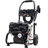 Ezasin 3500 PSI Gas Pressure Washer, 2.3 GPM – Heavy Duty High Power with 209CC 7HP Engine, 25Ft Pressure Hose, Axial Aluminum Pump, Soap Tank, 4 Quick Connect Nozzles (Black)