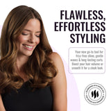 ERGO Ceramic Ionic Round Brush for Blow Out - Salon Quality Hair Brushes for Women - Roller Brush for Blow Drying, Wet and Dry Hair Styling, Volumizing Hair Care - ER53: 2"