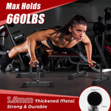 Push Up Bars: Sweat-resistant Parallettes Bar for Handstands L-sit & Dip, No Wobbling Strength Training Pushup Stands for Women Men Workout