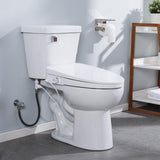 IYTATA Electric Bidet Toilet Seat, Elongated, Warm Water with Air Dryer, Heated Seat and Slow Close Lid, Front and Rear Wash, Adjustable Water Temperature, LED Nightlight, Wireless Remote, White, 101