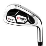 PGM Men's Complete Golf Club Sets - 12 Pieces - 3 Wood (#1,3,5), 1 Hybrid (#4H), 6 Irons (Right - Steel Shaft Iron) PGM