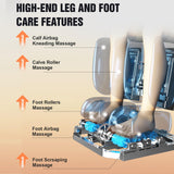 Duet Massage Chair-4D & 3D Dual-Mechanism Zero Gravity Recliner with Yoga Stretch and Electric Automatic Footrest Extension-Full Body Relaxation (Black) Alfine