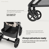 Mompush Ultimate 3 Full Size Stroller, Extendable Seat, Infant to Toddler