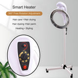 Professional 950W Standing Hair Dryer & Steamer with 360° Orbiting, Adjustable Height, and Floor Wheels for Salon Quality Hair Drying, Perming, and Color Treatments