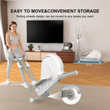 Elliptical Training Machines,Elliptical Exercise Machine for Home with Hyper-Quiet Magnetic Driving System, Elliptical Trainer/330 LBS Loading Capacity(White)