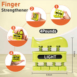 DICYWUDI Grip Strength Trainer, Finger Strength Trainer for Grip Strength Training for Fingers, Wrists, and Hands for Home, Office, Gym, Climbing, Athletes, Musicians, and Therapy DICYWUDI