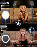 2 Packs Desk Ring Light with Stand for Video Conference