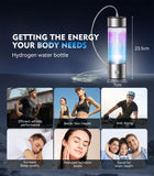 6.0 Upgrade Hydrogen Water Bottle & Hydrogen Absorption 【SGS Certification - 5000PPB】 Hydrogen Water Bottle 【NO.1-24-Hour Hydrogen Lock】 2026 SPE PEM Technique, Double Hydrogen Content - Silver
