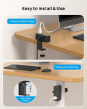 TROND Compact Desk Clamp Power Strip 5 ft, Fit 2.16" Tabletop Edge, Black