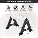 Push Up Bar - Heavy-Duty Stainless Steel Pushup Stands with Non-Slip Base, 500LB Capacity, Portable Home Gym Equipment, White