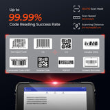 MUNBYN Rugged Tablet Scanner IRT01P, Android 14 Industrial Tablet, Works with Zebra SE4710 Scanner, 8GB+128GB Barcode Scanner, 700nit, IP67 Waterproof Rugged PC